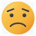 Besorgt Gesicht Emoji Symbol