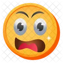 Besorgtes Emoji  Symbol