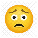 Besorgtes Gesicht Emoji Emoticon Symbol