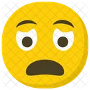 Besorgtes Gesicht Trauriges Gesicht Trauriges Emoji Symbol