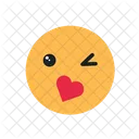 Cara De Besos De Amor Emoji Emoticones Icono