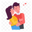 Besos Besos En La Mejilla Beso De Pareja Icono