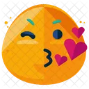 Besos Emoji Cara Icono
