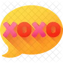 Xoxo Amor Burbuja De Dialogo Icono