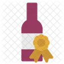 Flat Wine Drink Icône