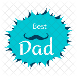 Best Dad Label Icon