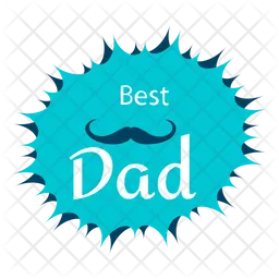 Best Dad Label  Icon