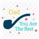 Happy Fathers Day Best Dad Logo Fathers Day Badge Icon