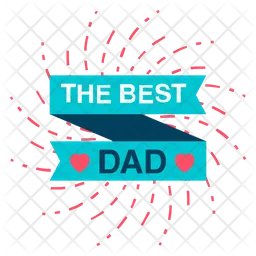 Best Dad Sticker  Icon