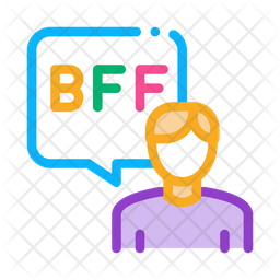 Download Free Best Friend Forever Colored Outline Icon Available In Svg Png Eps Ai Icon Fonts