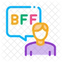Human Talking Bff Icon