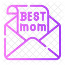 Best Mom Letter  Icon