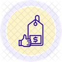 Best Price Line Icon Icon