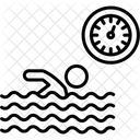 최고의 시간 수영 선수권 대회 기록 아이콘