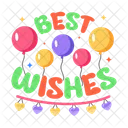 Birthday Wishes Best Wishes Birthday Balloons Icon