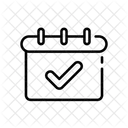 Bestatigtes Datum Geplant Symbol
