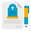 Bestattungserlaubnis  Symbol