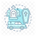 Bestattungstransporte  Symbol