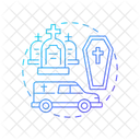 Bestattungstransporte Beerdigung Transporte Symbol