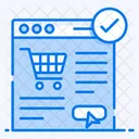 E Commerce Shopping Website Online Bestellung Icon