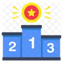 Bestenliste Podium Positionsranking Symbol