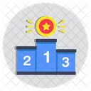 Bestenliste Podium Positionsranking Symbol