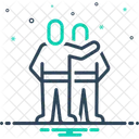 Bester Freund Kamerad Freund Symbol