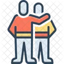 Bester Freund Kamerad Freund Symbol