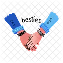 Besties Friends Friendship Icon