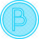Beta Symbol Design Icon