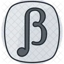 Beta Griego Delta Icono