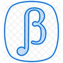 Beta Griego Delta Icono