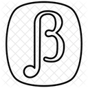 Beta Griego Delta Icono