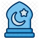Beten Muslim Nacht Symbol