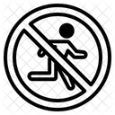 Betreten verboten  Symbol