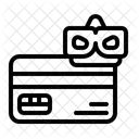 Betrug Aufmerksamkeit Kreditkarte Symbol