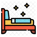 Reinraum Schlafzimmer Hotel Symbol