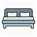 Bett Zimmer Doppelzimmer Symbol