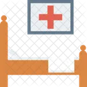 Bett Pflege Krankenhaus Icon