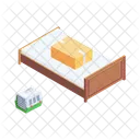Bett einpacken  Symbol