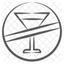 Beverage Not Allowed  Icon