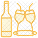 Beverages Duotone Line Icon Icon