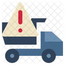Beware Truck Construction Icon