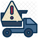 Beware Truck Construction Icon