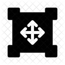 Verschieben Auswahlen Text Symbol