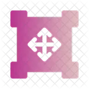 Verschieben Auswahlen Text Symbol