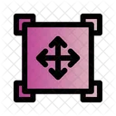 Verschieben Auswahlen Text Symbol