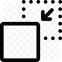 Bewegen Quadrat Position Symbol