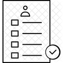 Bewerbungsbestätigung  Symbol