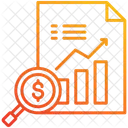 Bewertung Dokument Lupe Symbol